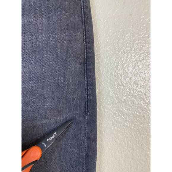 Mother The Hustler Ankle Fray Jeans Gray Size 28 Lightning Up lantern 25" inseam - Picture 10 of 16